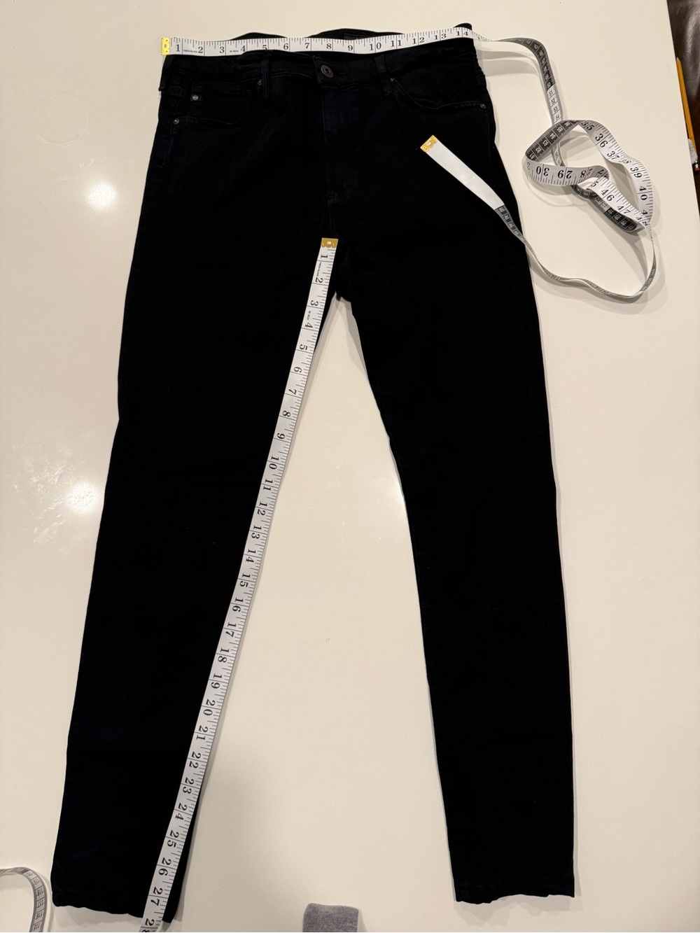 AG Jeans Adriano Goldschmied Black Farrah Skinny Jeans Sz 29 - Picture 6 of 9